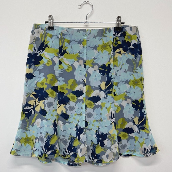 Y2K Old Navy Blue Floral Skirt - Picture 1 of 4